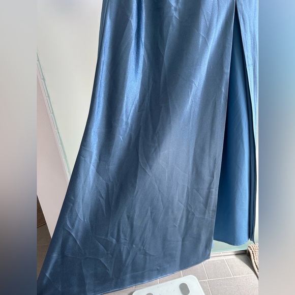 Birdy Grey Kensie Dress in Shiny Satin (Twilight) - Picture 8 of 8